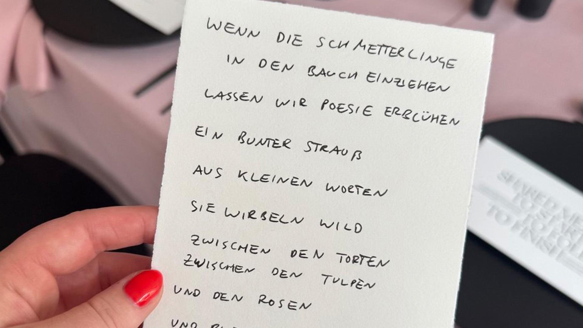 Das andere Weihnachtsgeschenk: Wort rein – Gedicht raus