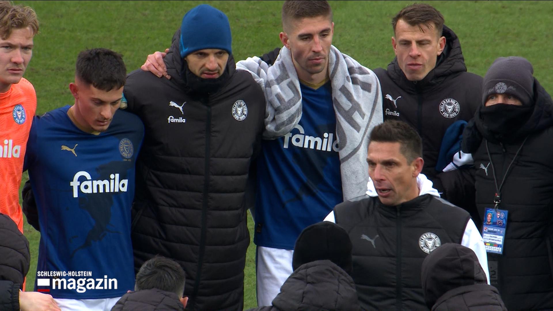 KSV trainer MArcel Rapp mit seinen Spielern von Holstein Kiel | NDR