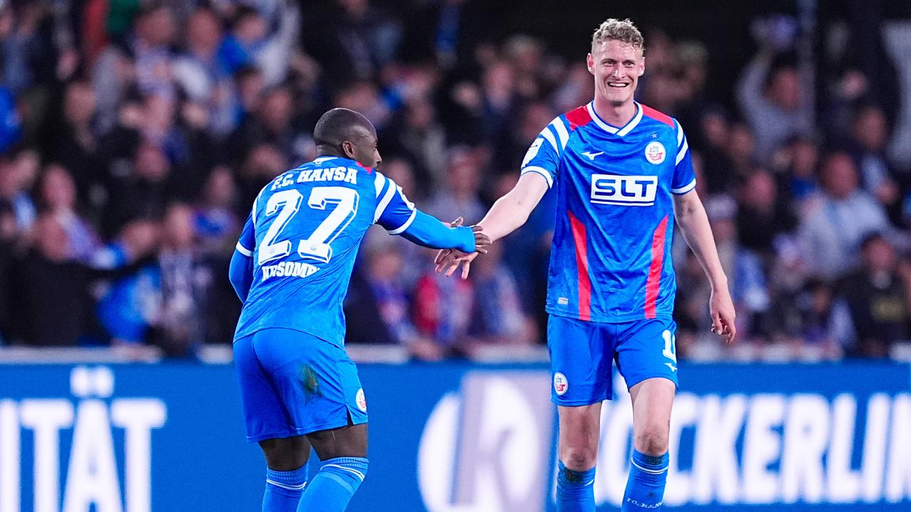 Der FC Hansa Rostock gewinnt mit 2:1 beim SC Verl