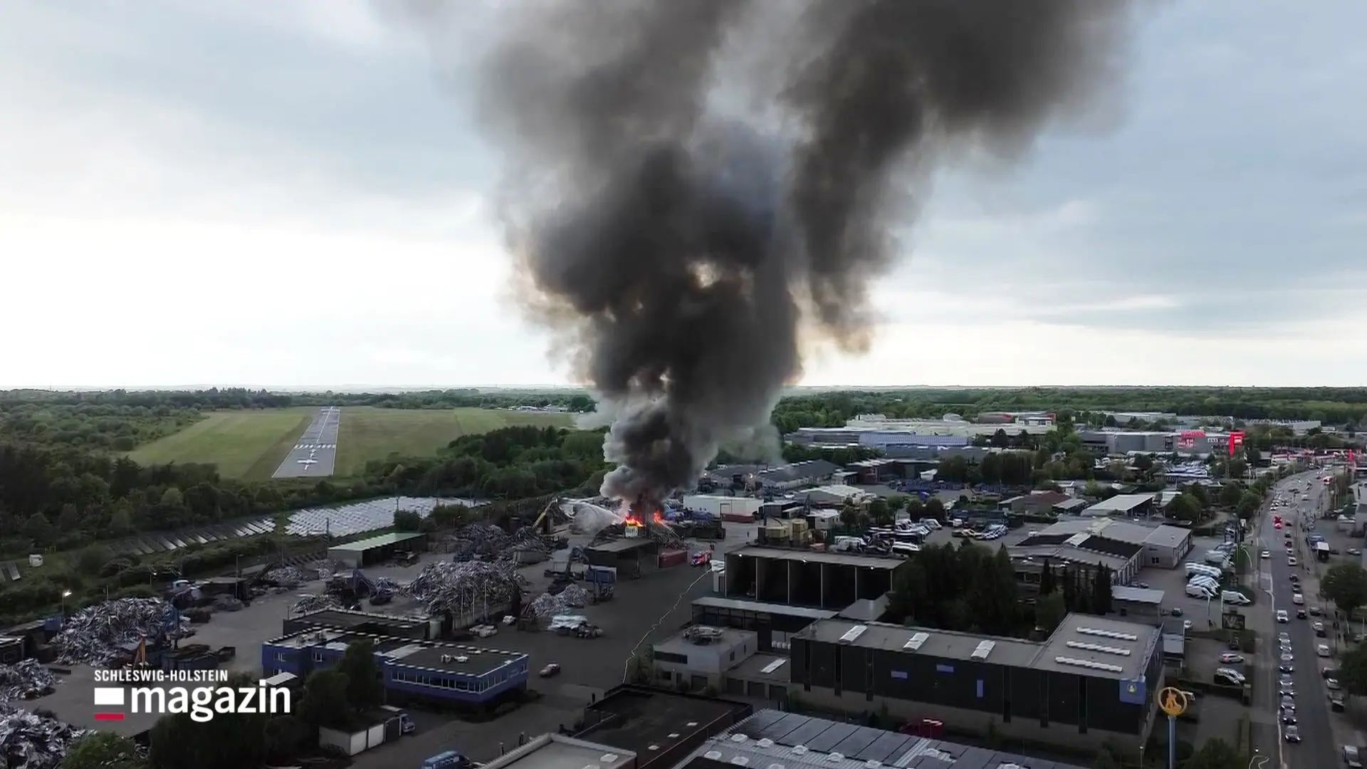 Erneut Feuer auf Flensburger Recyclinghof 