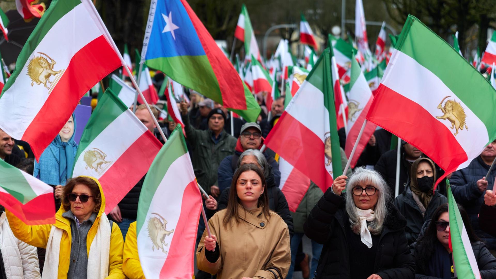 Hamburg: Demos gegen Mullah-Regime im Iran und für AfD-Verbot