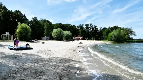 Blick auf den Waldstrand Bellini.