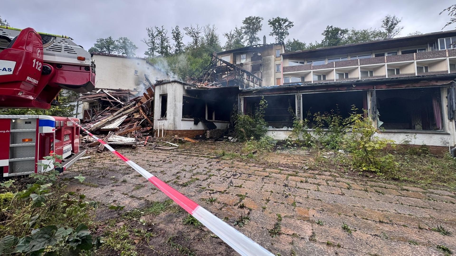 Brand in Bad Lauterberg: Ermittler untersuchen früheres Kurhotel