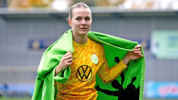 Keeperin Merle Frohms vom VfL Wolfsburg 
