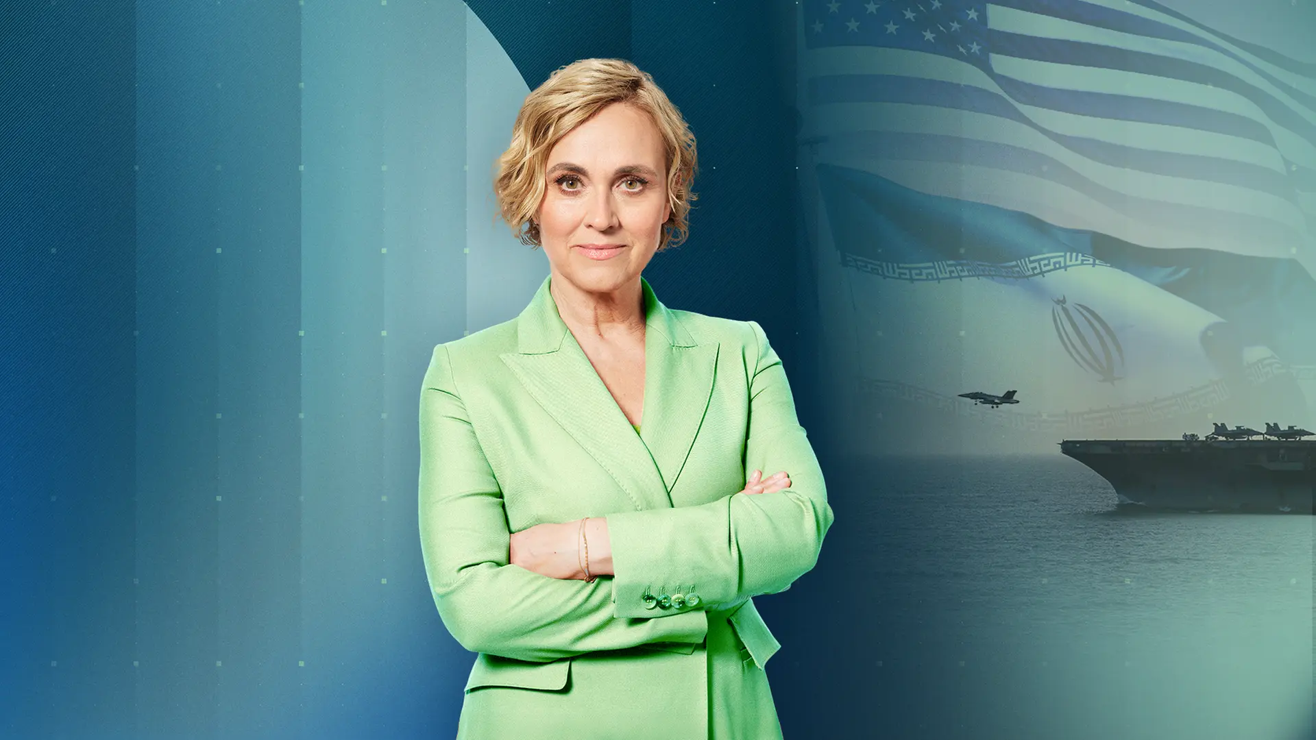 Caren Miosga im ARD Studio