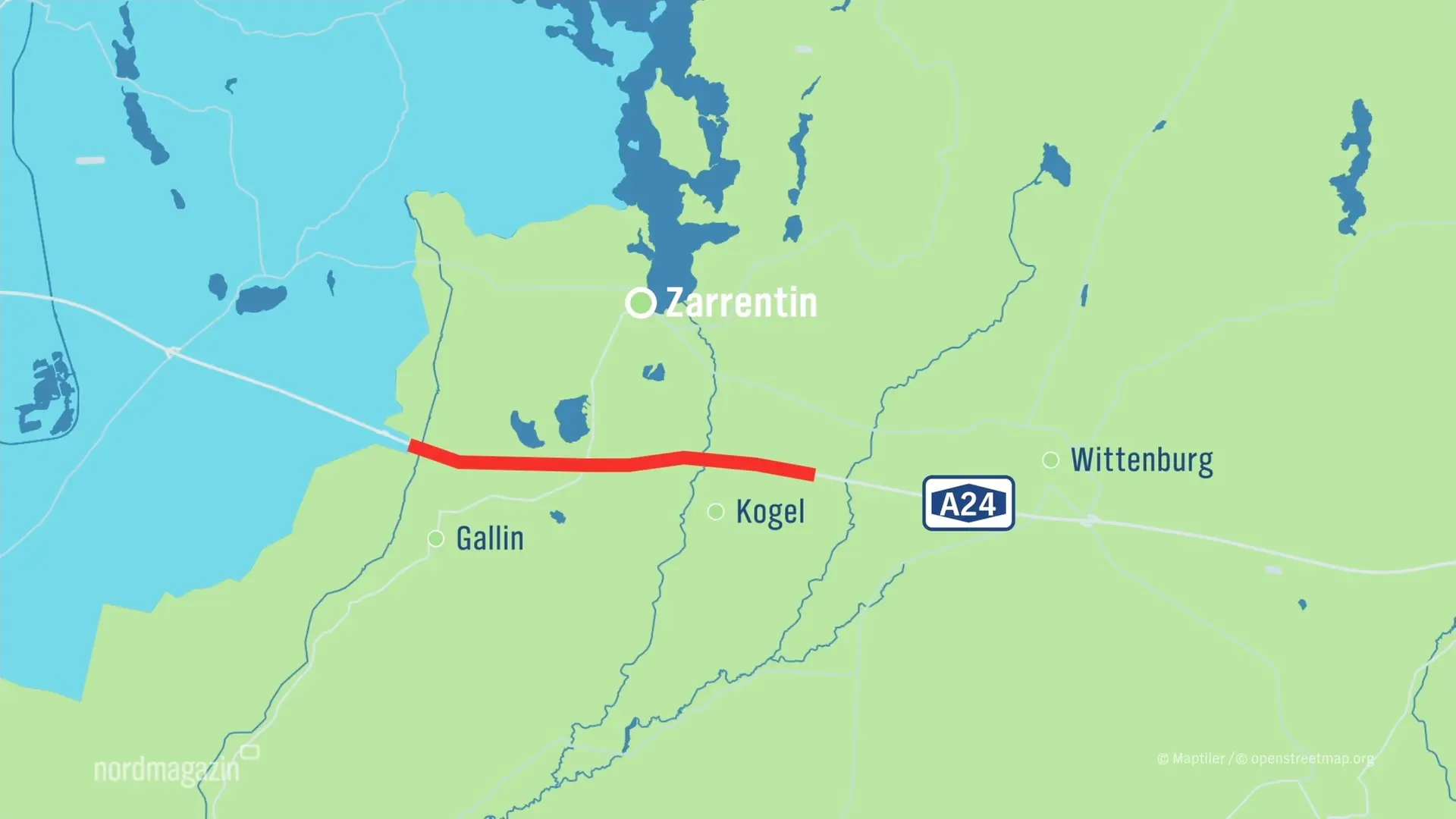 Raststtten A24 Richtung Hamburg