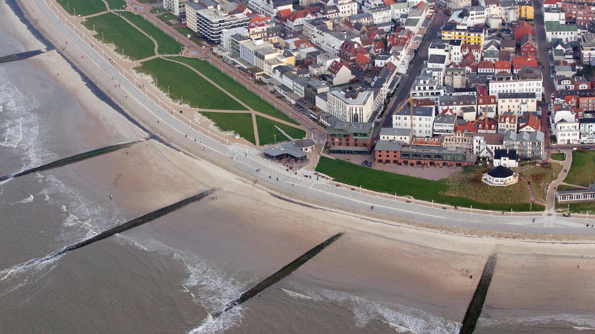 Luftaufnahme der Insel Norderney. | picture alliance / dpa | Friso Gentsch