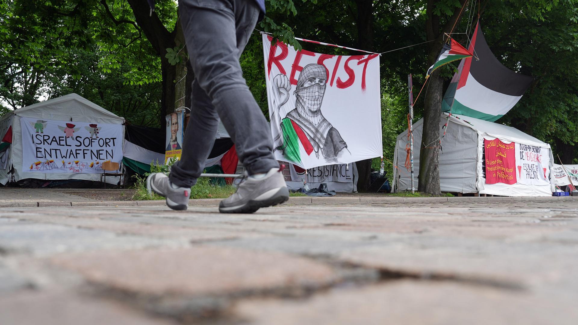 Pro-palästinensisches Camp in Hamburg: Streit über Standort