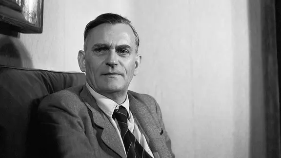 Adolf Grimme bei der Wahl des NWDR Verwaltungsrates 1948.