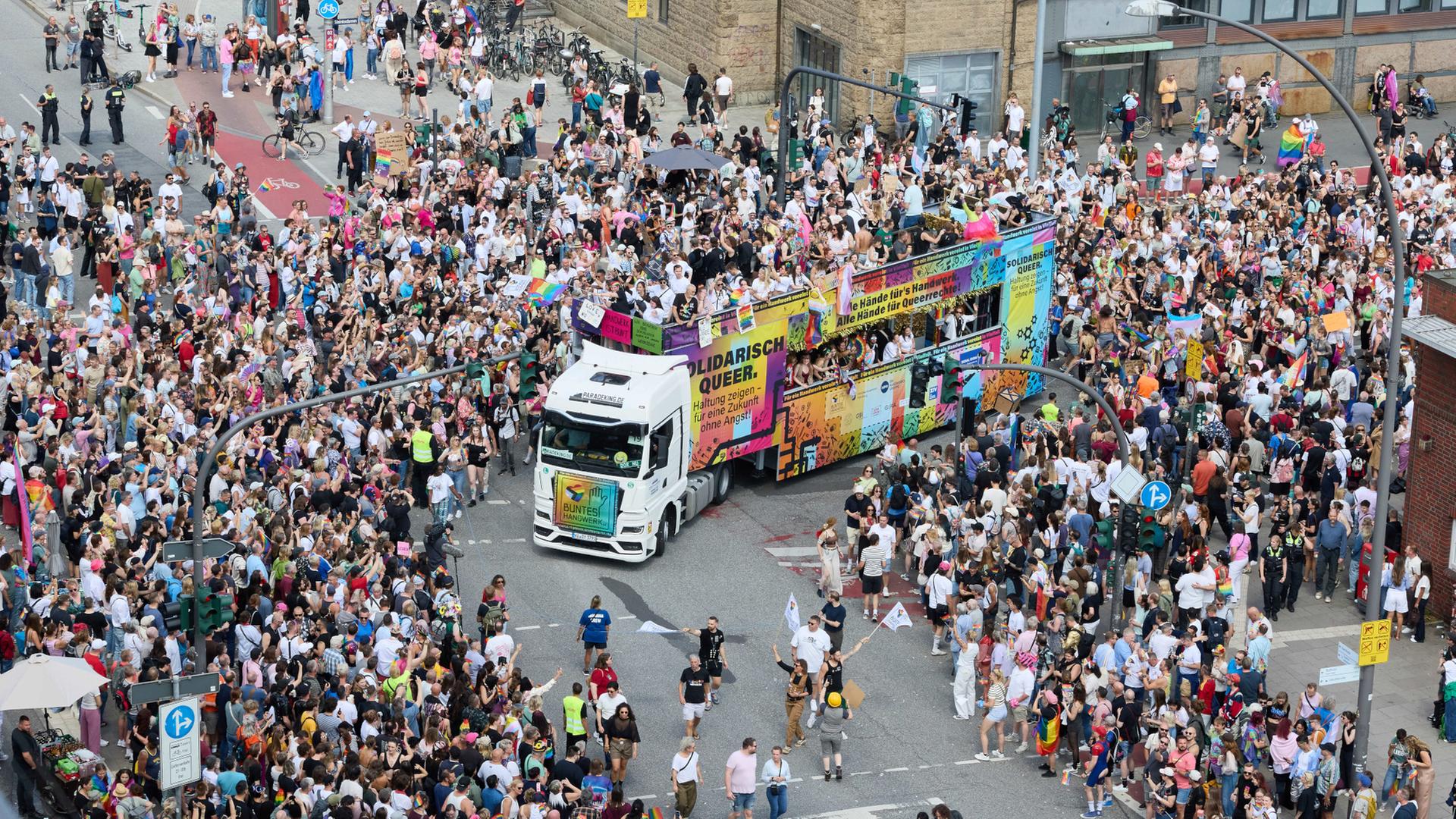300.000 Menschen beim CSD in Hamburg