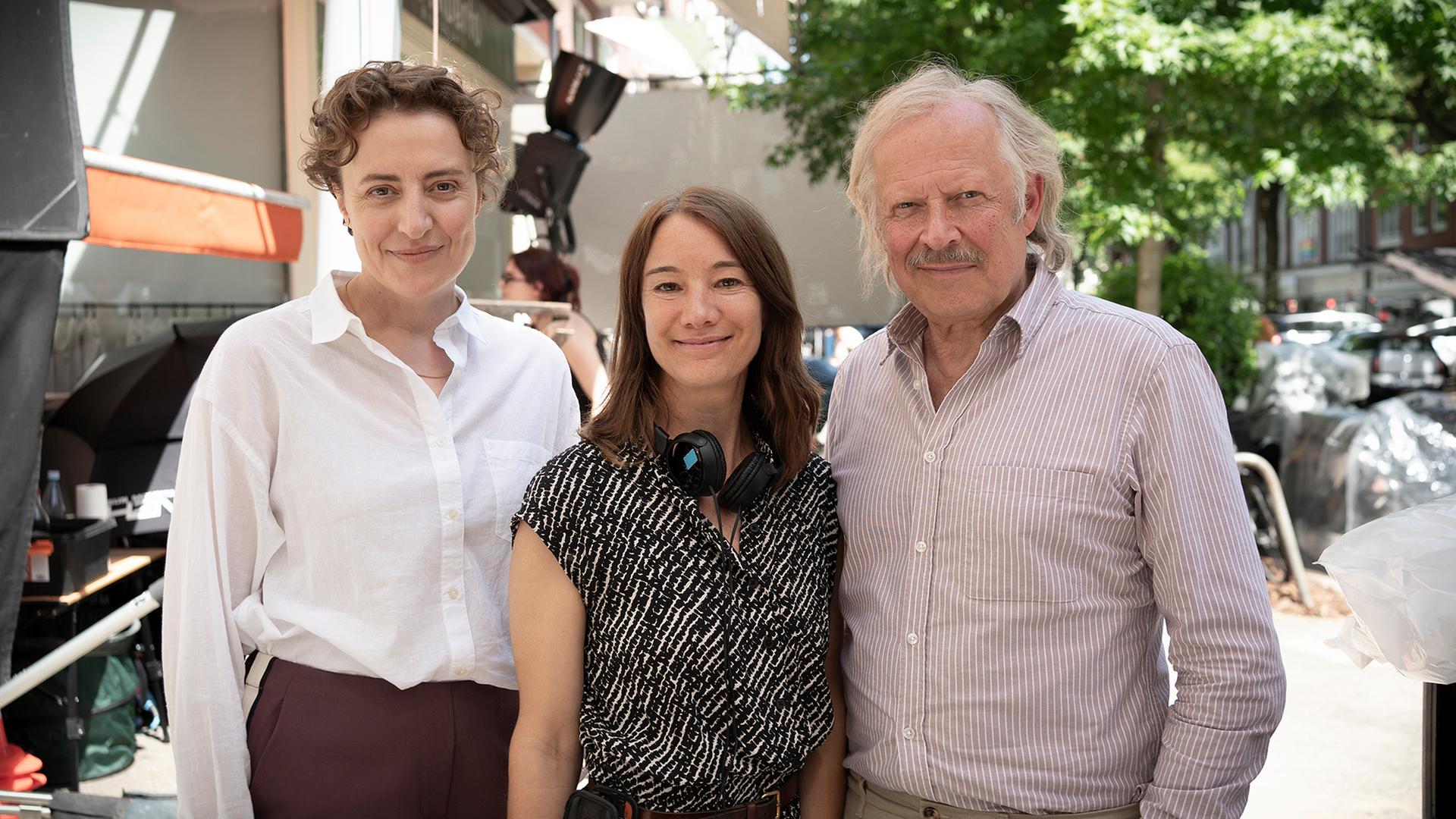 Axel Milberg und Maren Eggert drehen Liebesfilm in Hamburg