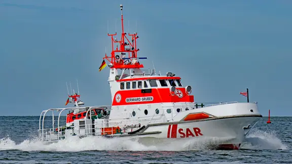 Der Seenotrettungkreuzer Bernhard Gruben der DGzRS