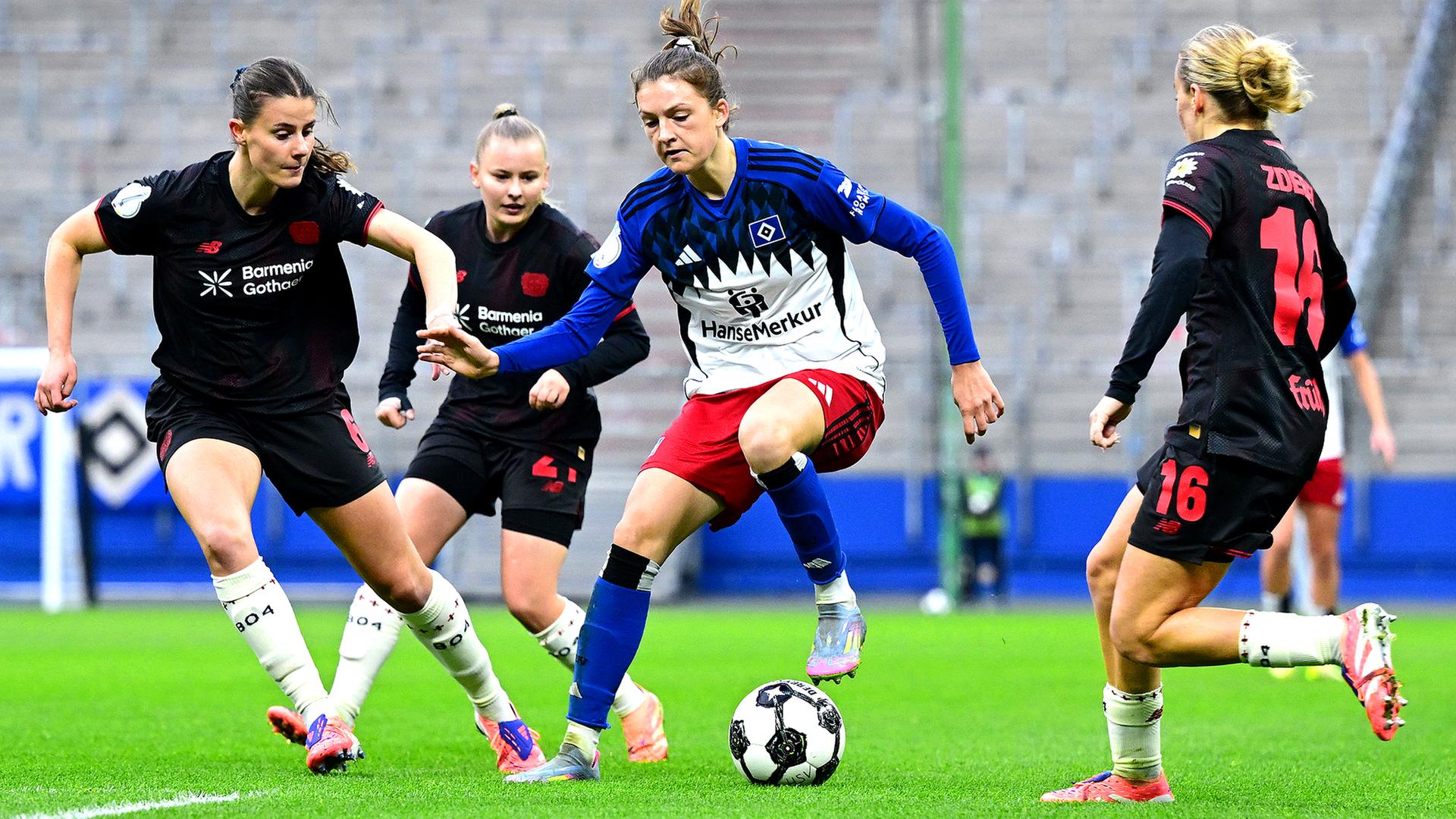 Jetzt live – DFB-Pokal der Frauen: HSV gegen Bayer Leverkusen