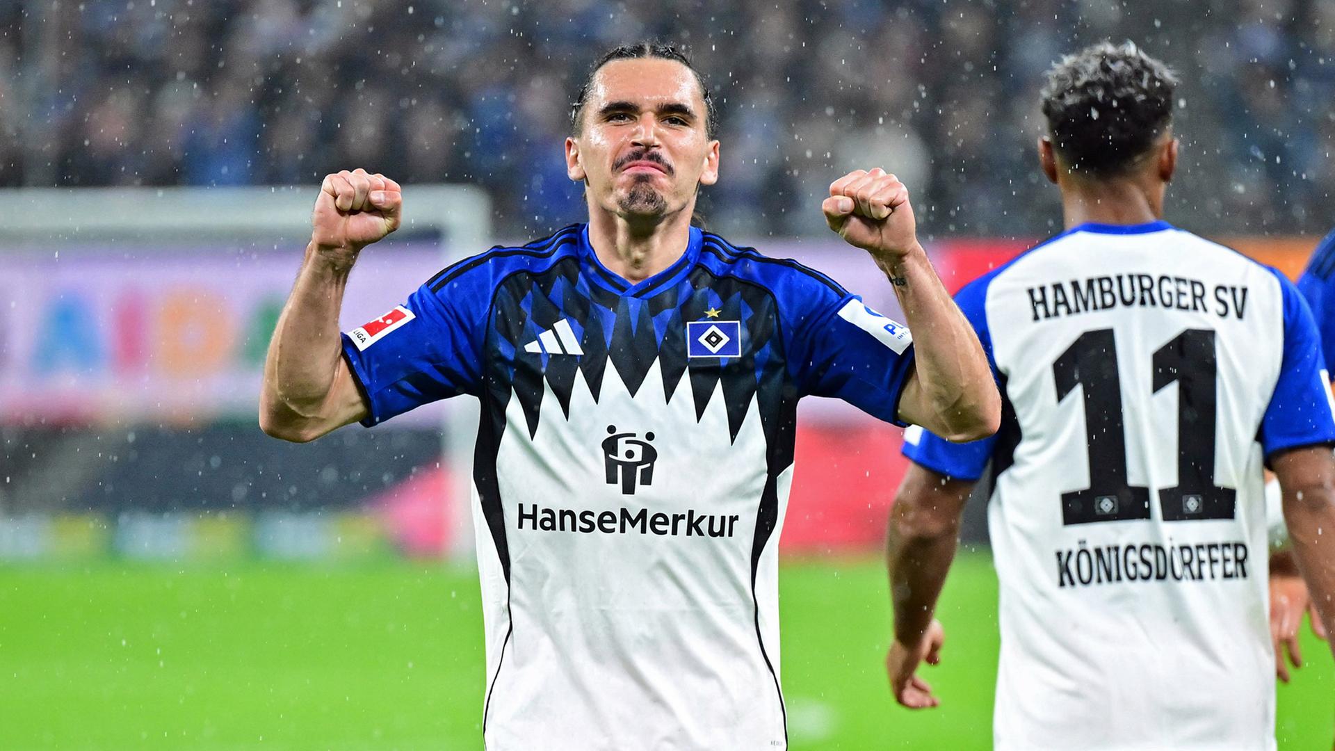 Torjäger Rayan Philippe schießt und tanzt sich in die HSV-Herzen