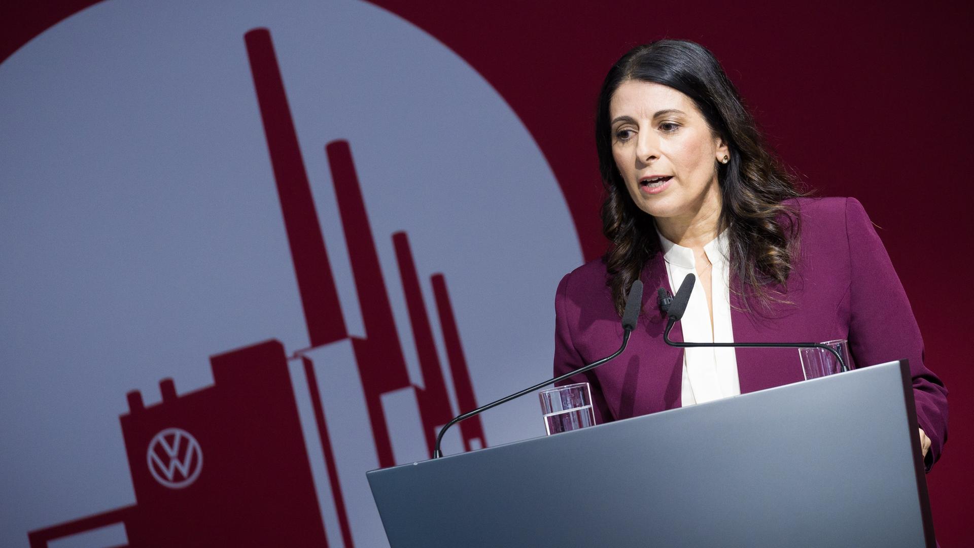 Daniela Cavallo spricht beim Festakt 