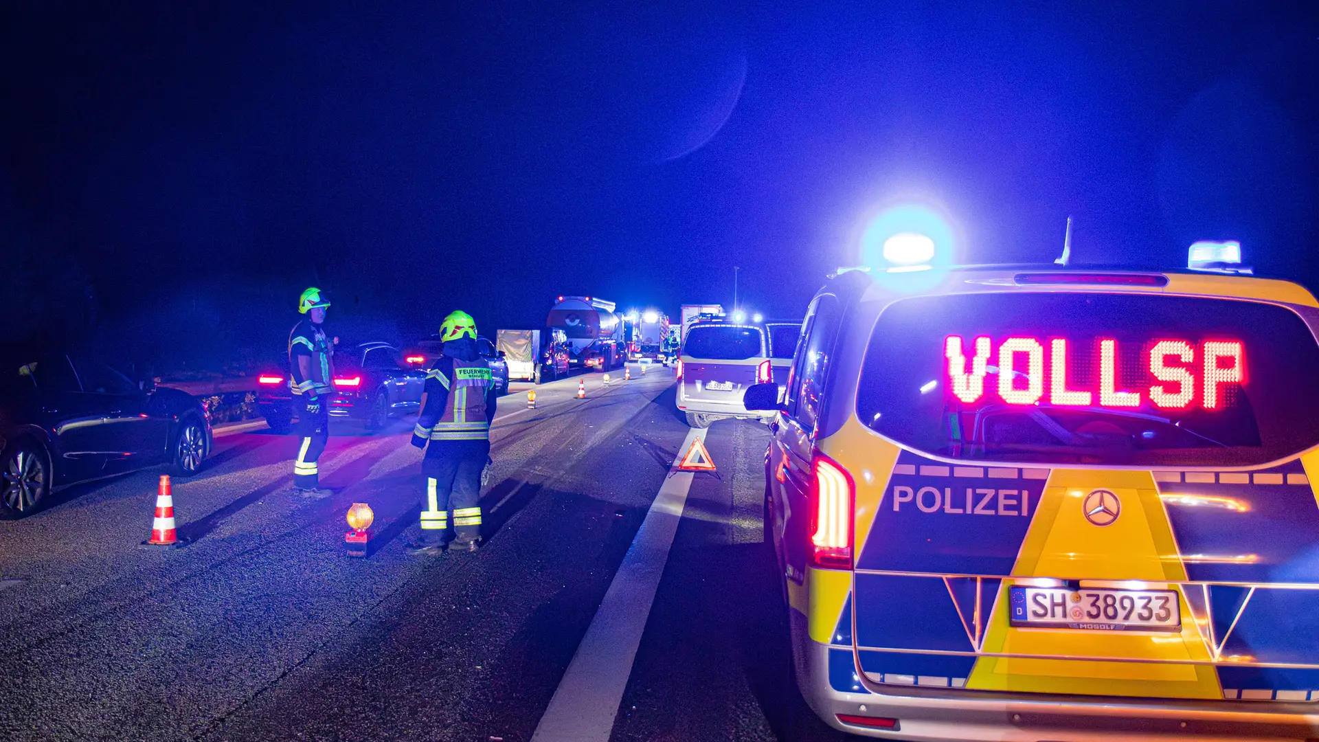 Nach tödlichem A7-Unfall: Kreis verbietet vorerst Demos auf Brücke