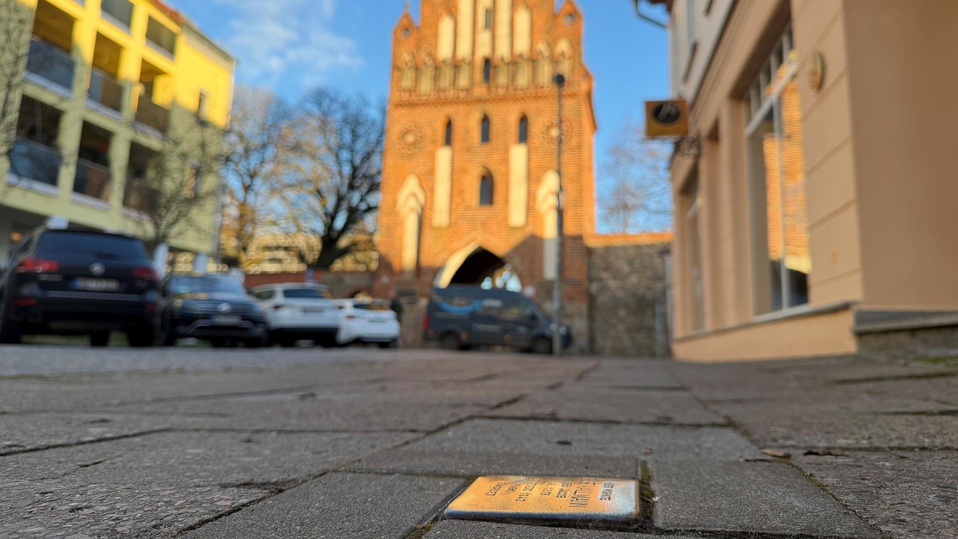 Neubrandenburg: Jugendlicher bespuckt Stolperstein