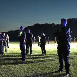 Polizisten im Stadtpark.