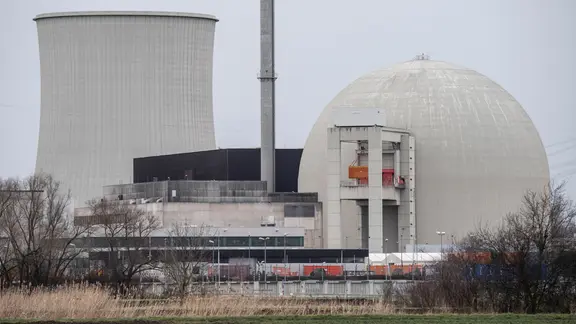 Das Atomkraftwerk in Biblis.