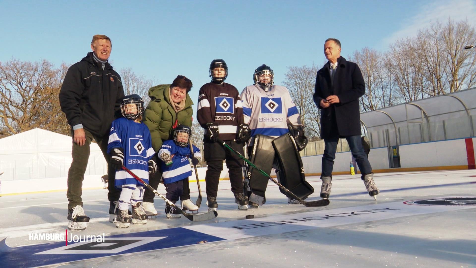 Mobile Eissportanlage in Eidelstedt eröffnet