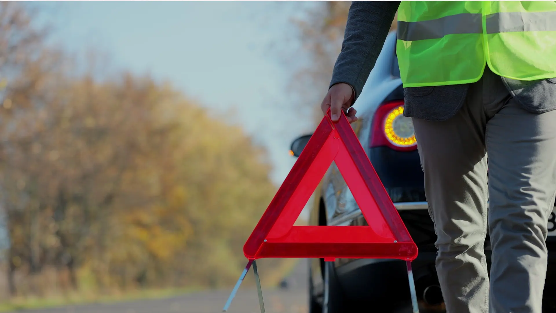 Providing first aid at an accident scene