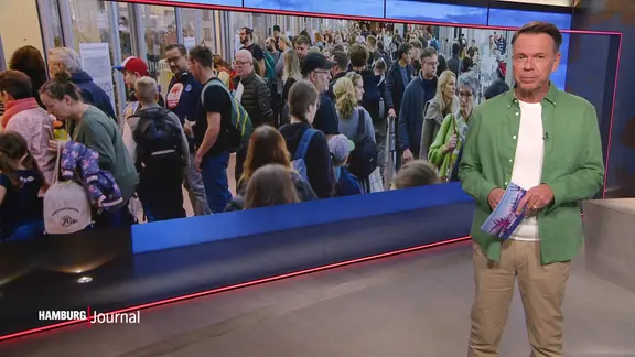 Ulf Ansorge moderiert das Hamburg Journal. 