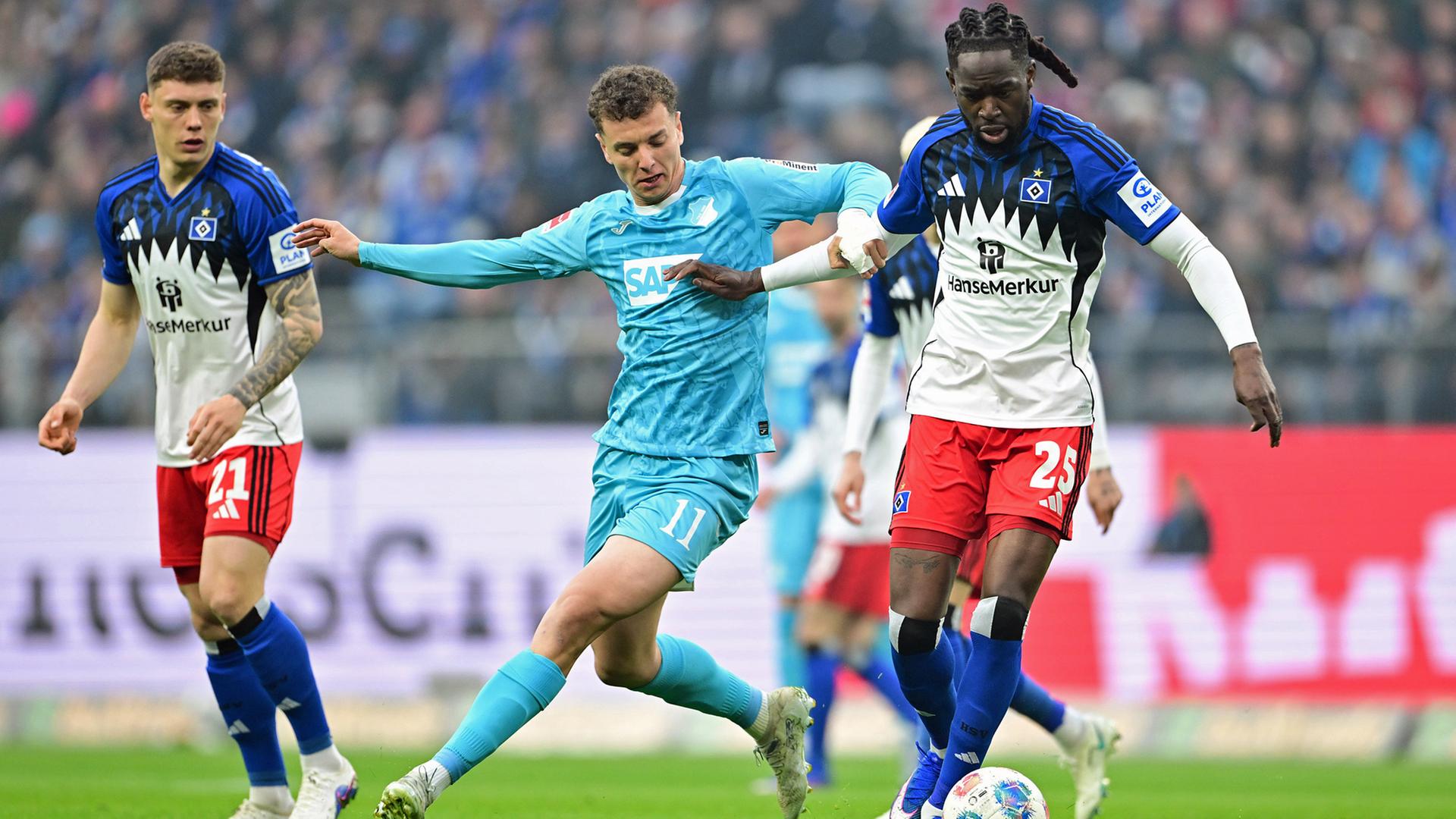 Bundesliga: Der HSV verliert im Volkspark 1:2 gegen die TSG Hoffenheim