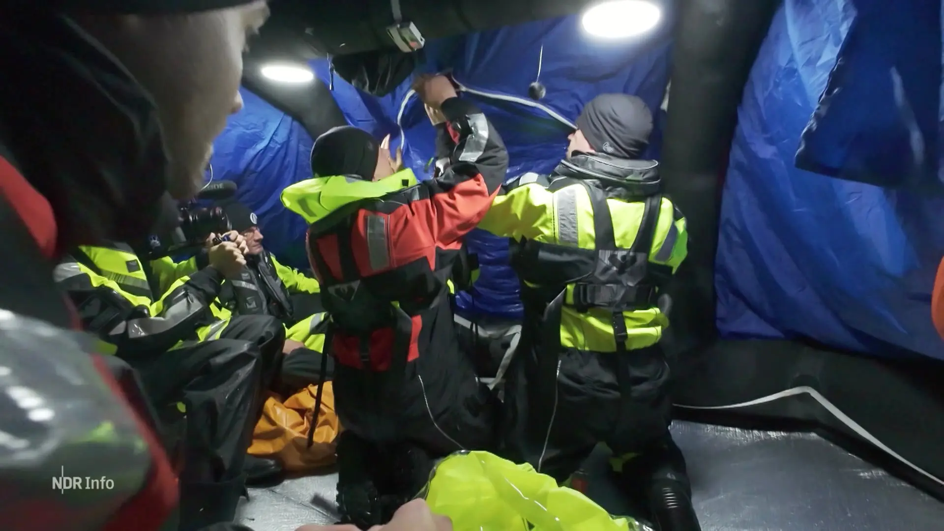 Trainieren für den Ernstfall: Ausgesetzt auf der Nordsee