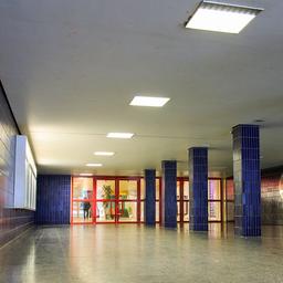 Der Tunnel unter der Gründgensstraße in Hamburg-Steilshoop, wo lange eine geplante U-Bahnstation vermutet wurde (aufgenommen am 21.03.2017)