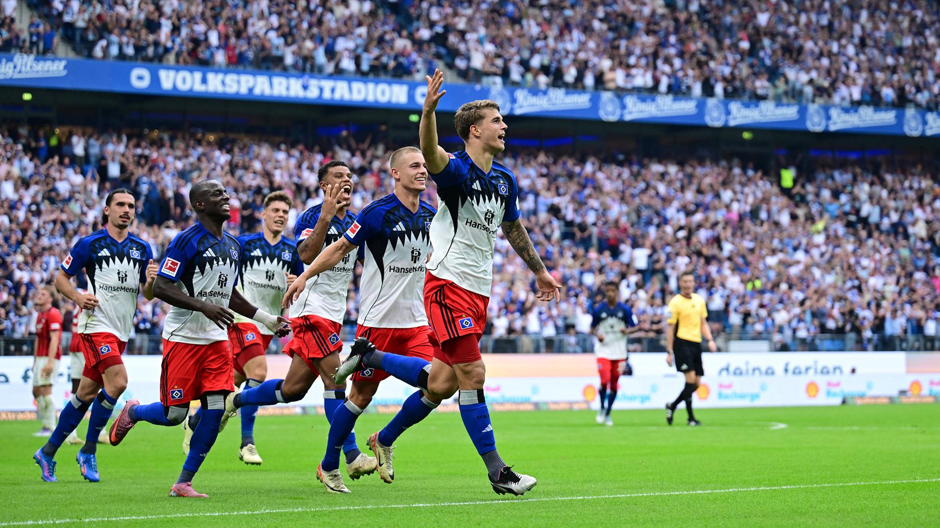 Vuskovic und Philippe: HSV feiert gegen Heidenheim ersten Bundesliga-Sieg